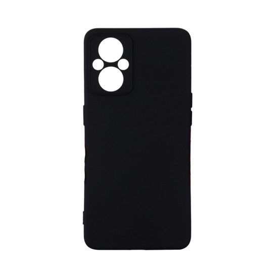 Silicone Case with Camera Shield for Oppo Reno8 Lite Black Silicone Case with Camera Shield for Oppo Reno8 Lite Black